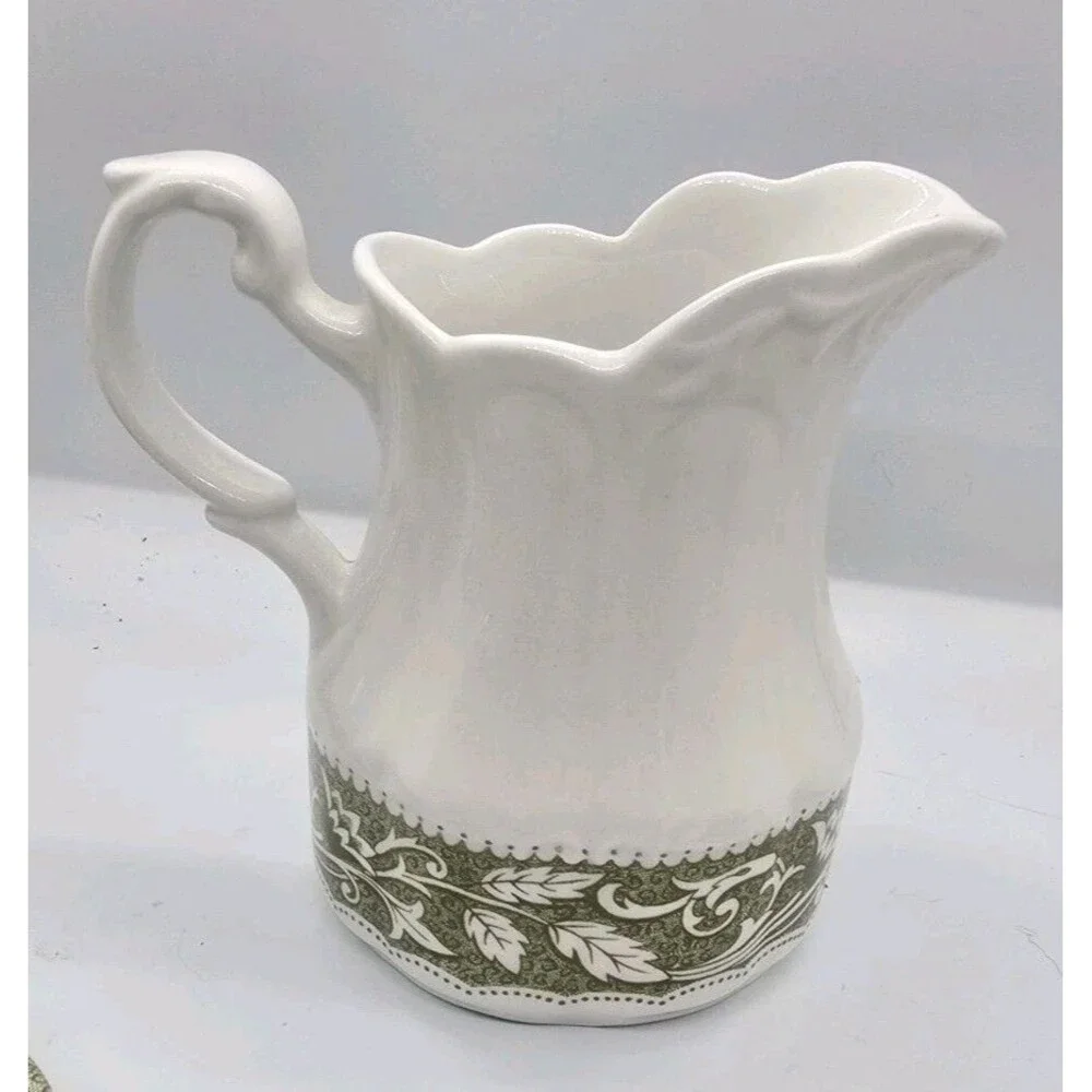 J&G Meakin Tea Set Vintage Sterling Renaissance Green Colonial English Ironstone
